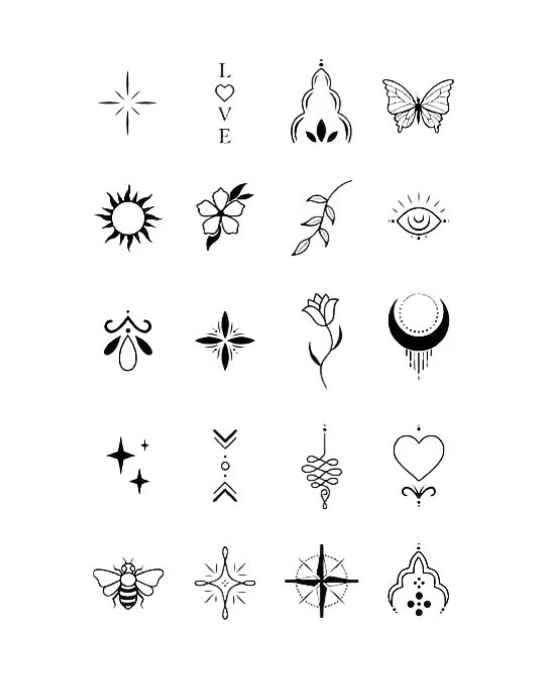 Małe tatuaże (2 cm - 10 cm)